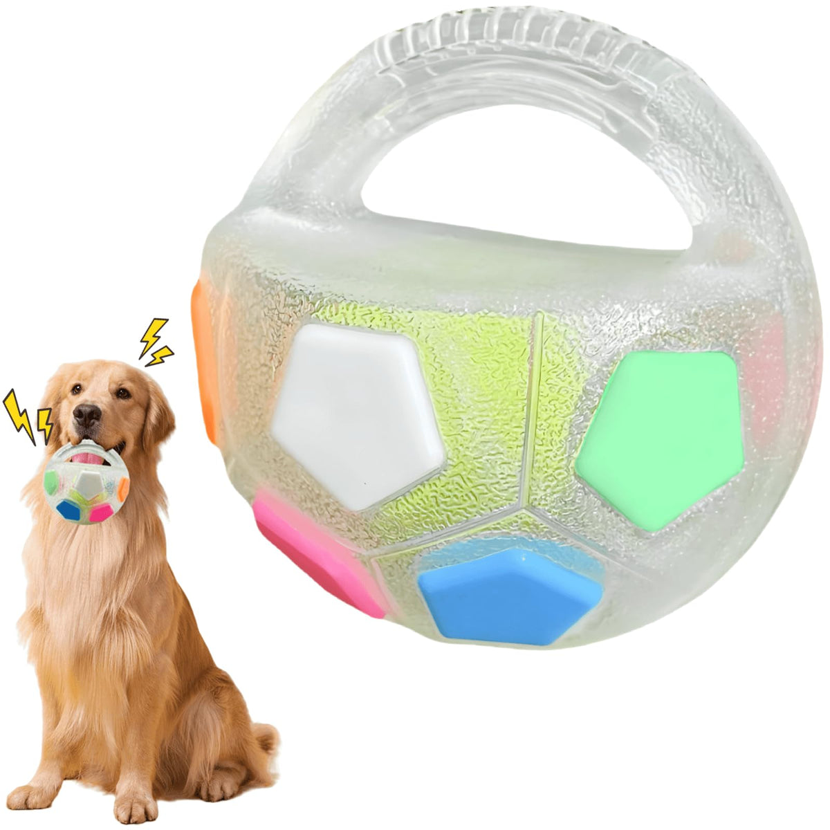 Jatmira tough ball toy 7in with squeaker for aggressive chewers