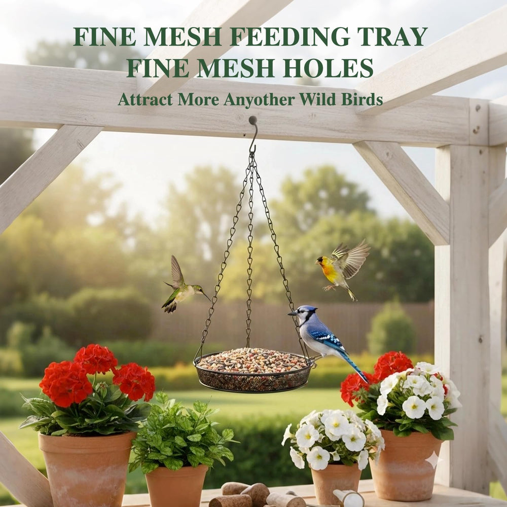 Javewot hanging feeder with 16.5-inch chain ensures easy placement
