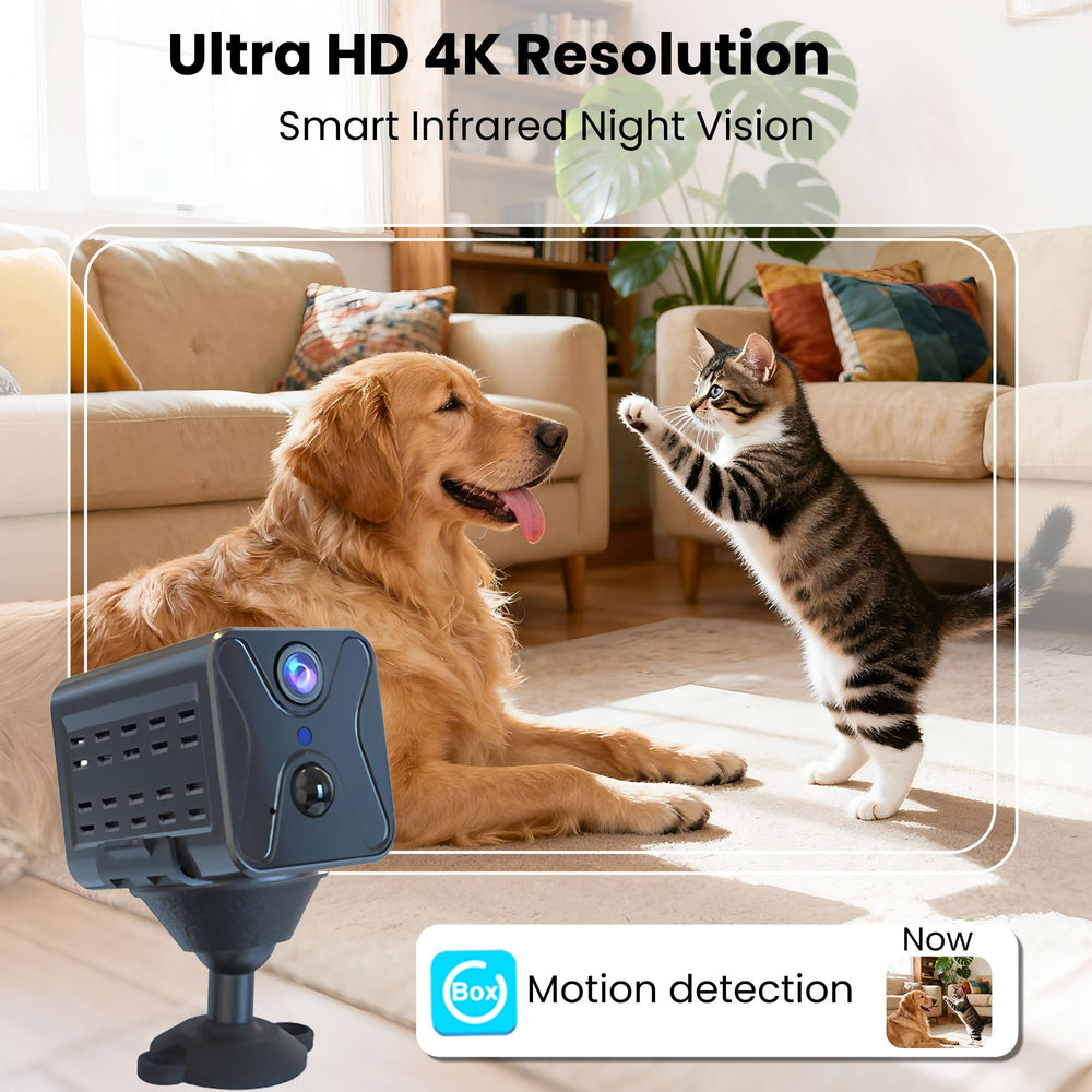 javiscam motion-detection mini camera alerts you when activity is detected