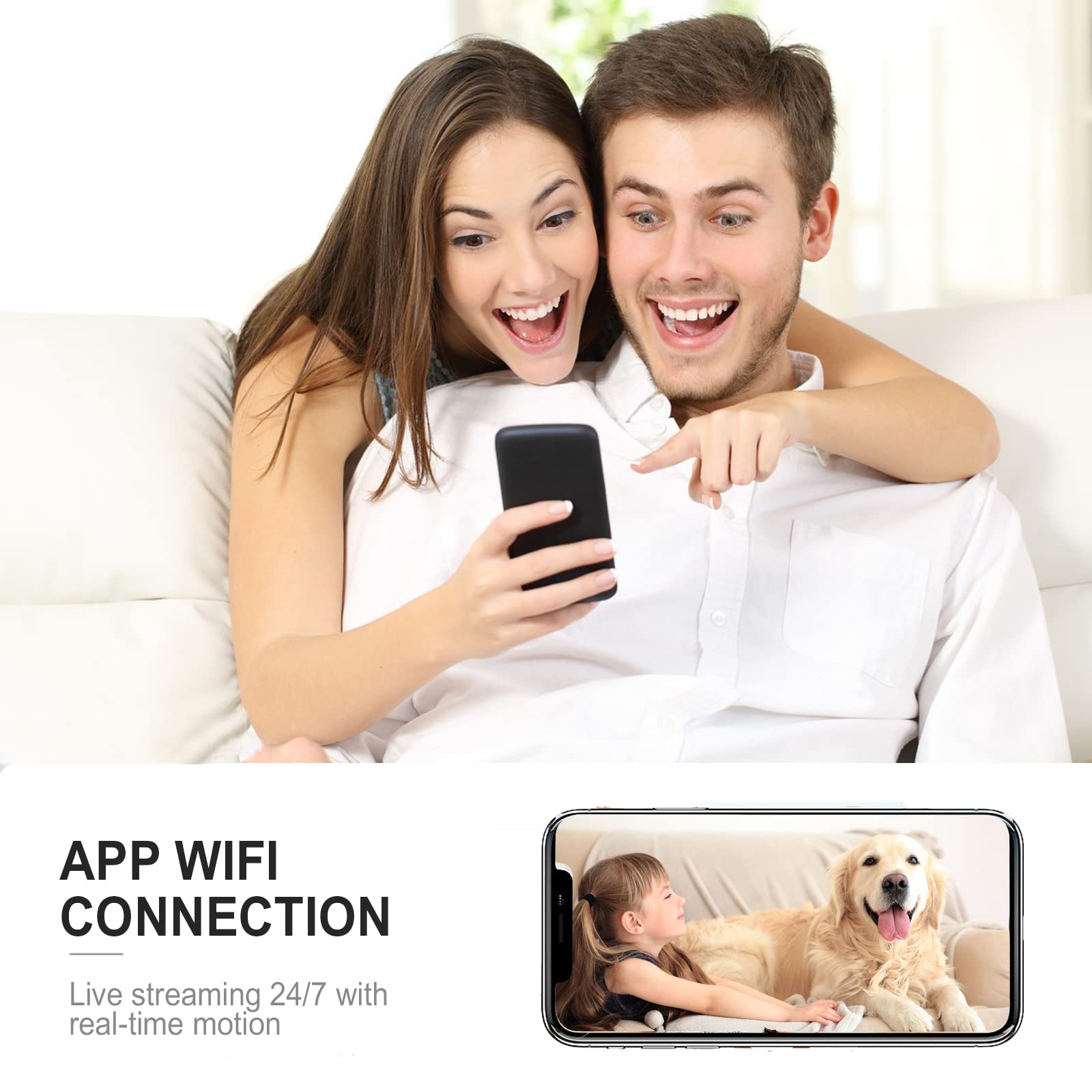 Javiscam smart motion detection alerts keep you informed of activity