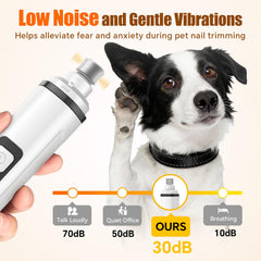 Javtoku dog nail grinder shows multiple grinding ports for different sizes.
