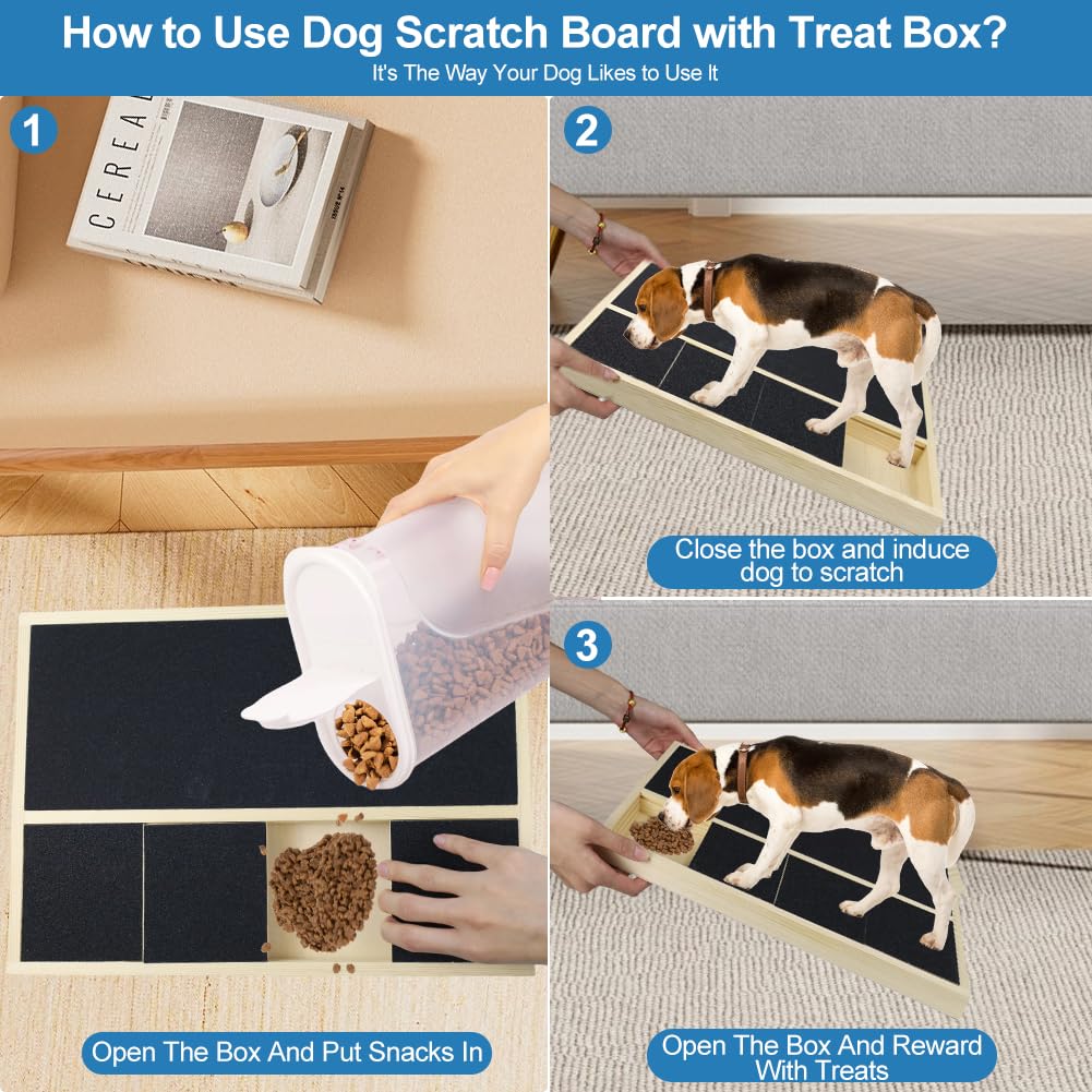 Jaxbo treat-box reward section during nail care.