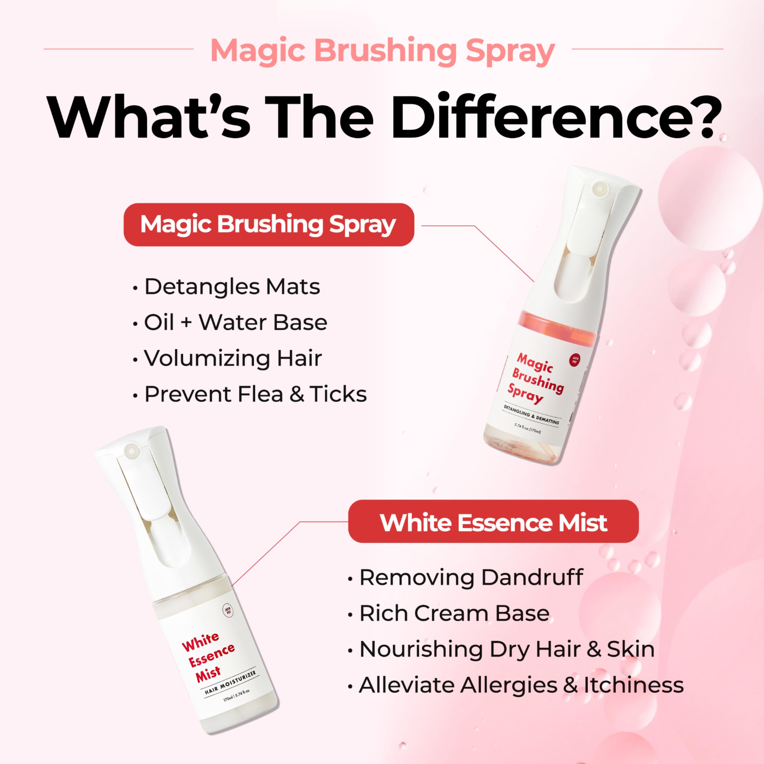 JAYU PET Magic Brushing Spray offers a fresh scent during cuddles