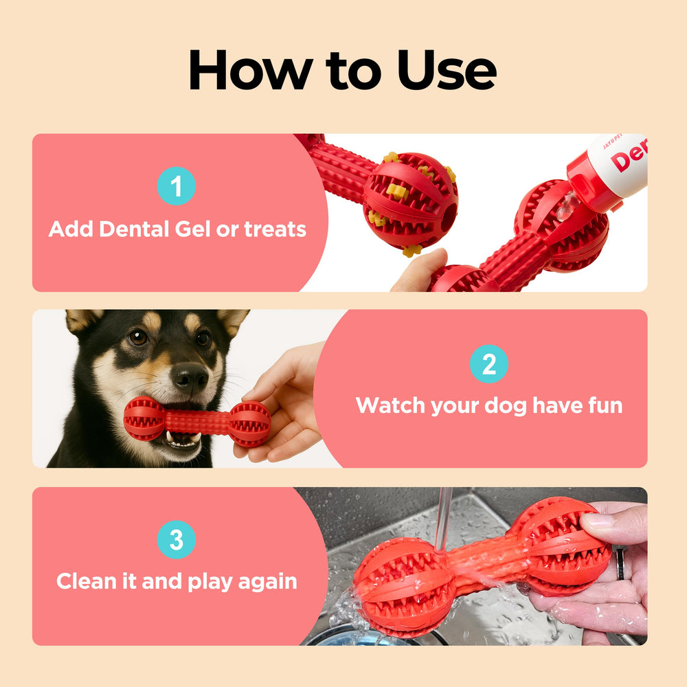 JAYU PET toothbrush toy: easy cleanup after play sessions