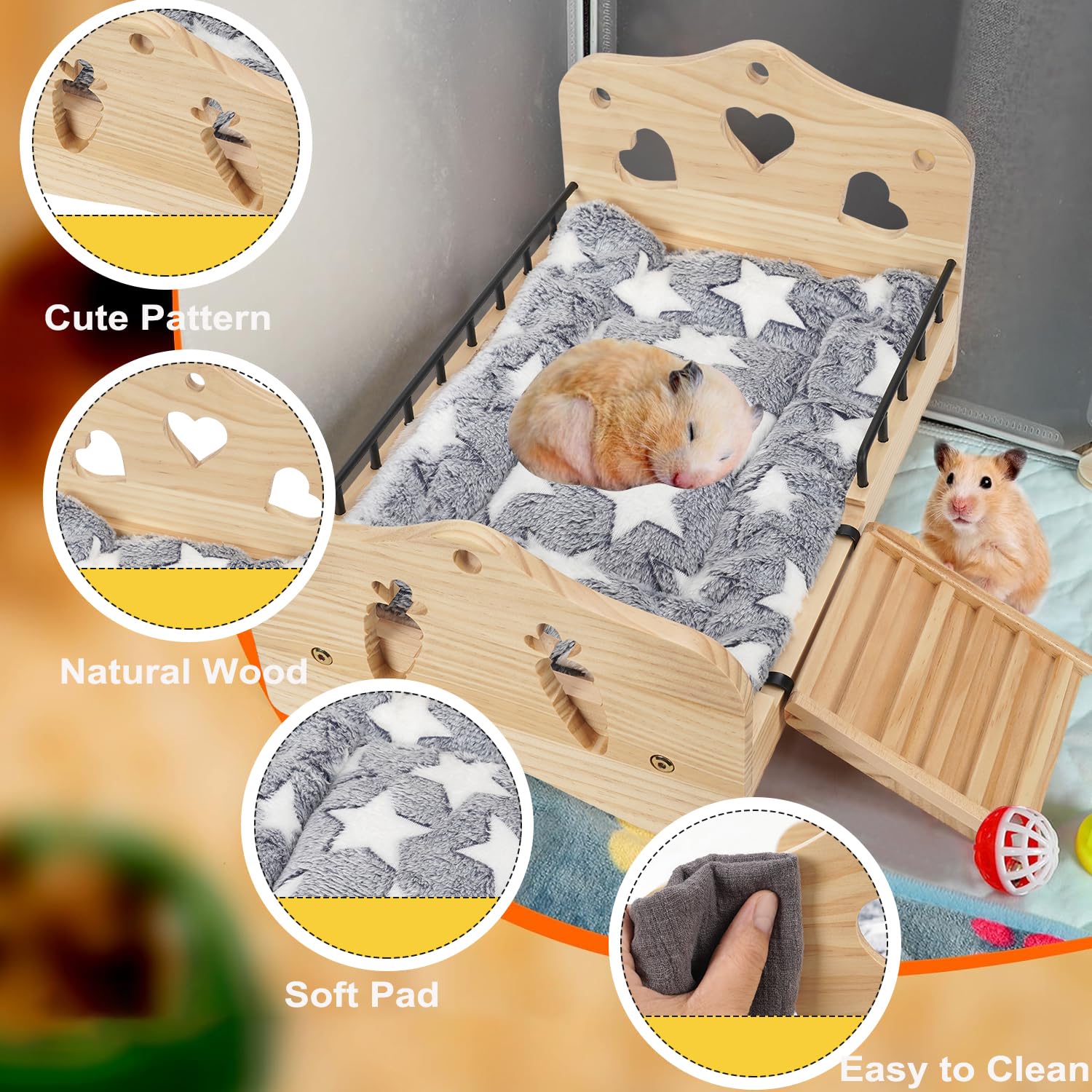 JAZUIHA stairs detail highlights easy access and pet friendly ramp.