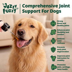 Jazzy Fuzzy dog joint supplement with chicken flavor for picky eaters.