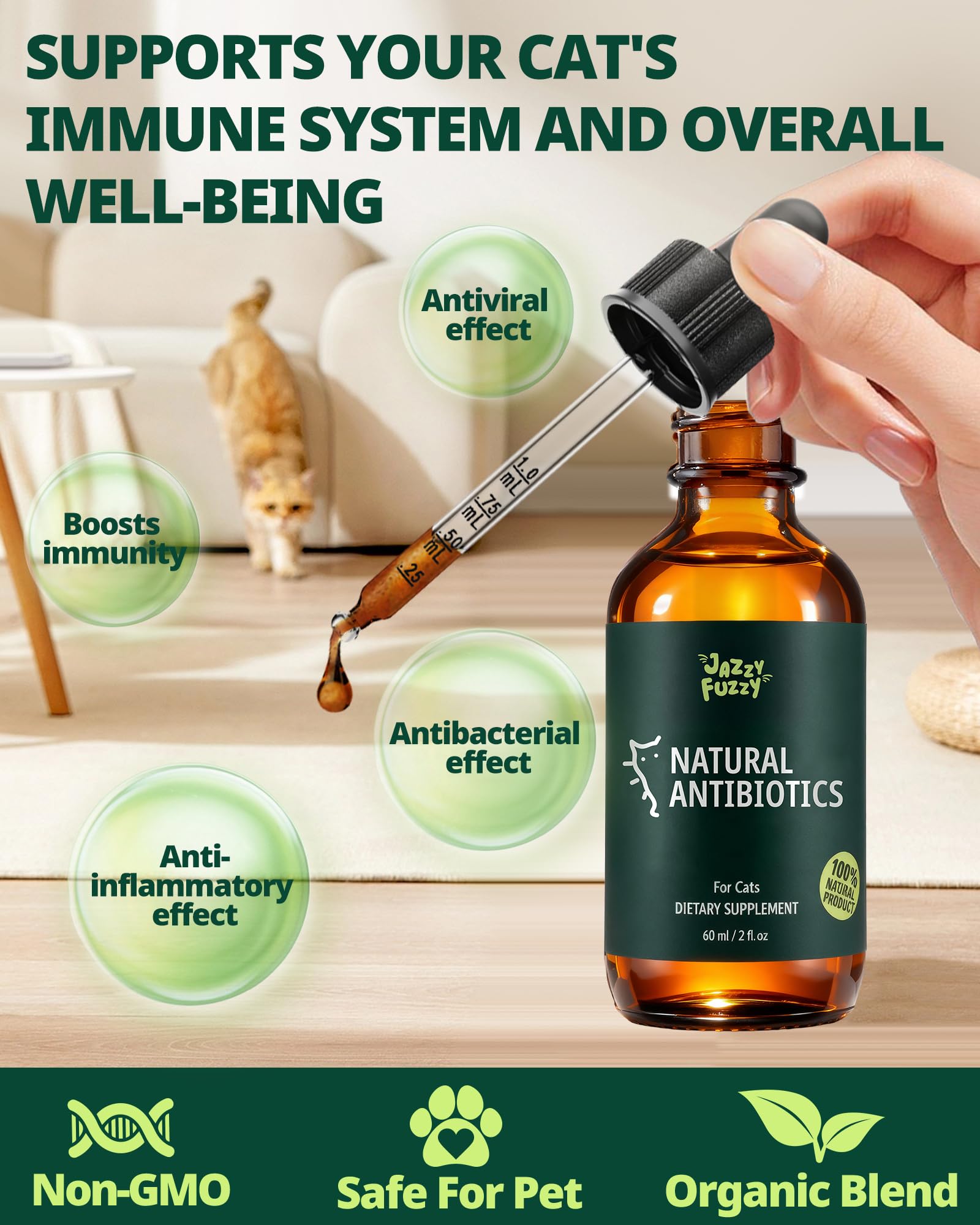 Herbal blend in Jazzy Fuzzy formula with astragalus and codonopsis