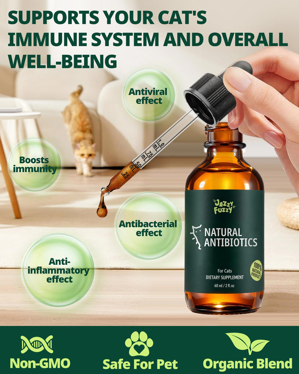 Herbal blend in Jazzy Fuzzy formula with astragalus and codonopsis