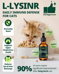 Dropper dispensing Jazzy Fuzzy liquid for easy cat dosing