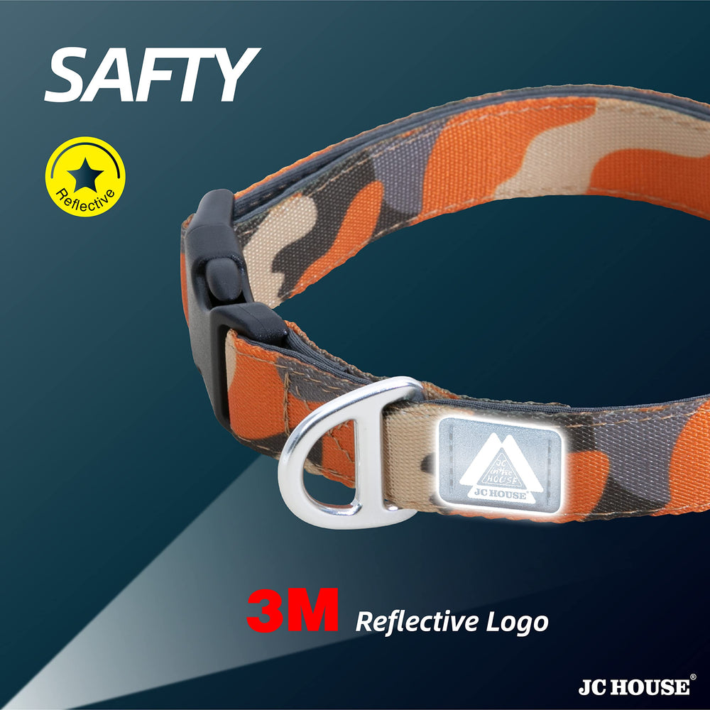 JC HOUSE lightweight aviation aluminum hardware keeps the collar easy to wear.