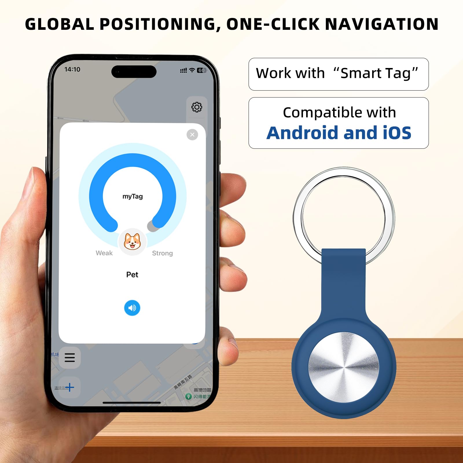 JDHTMTCBGX real-time positioning for pets with worldwide coverage.