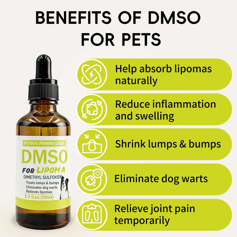 Jdicklary DMSO lipoma spot treatment targets lumps for canine comfort.