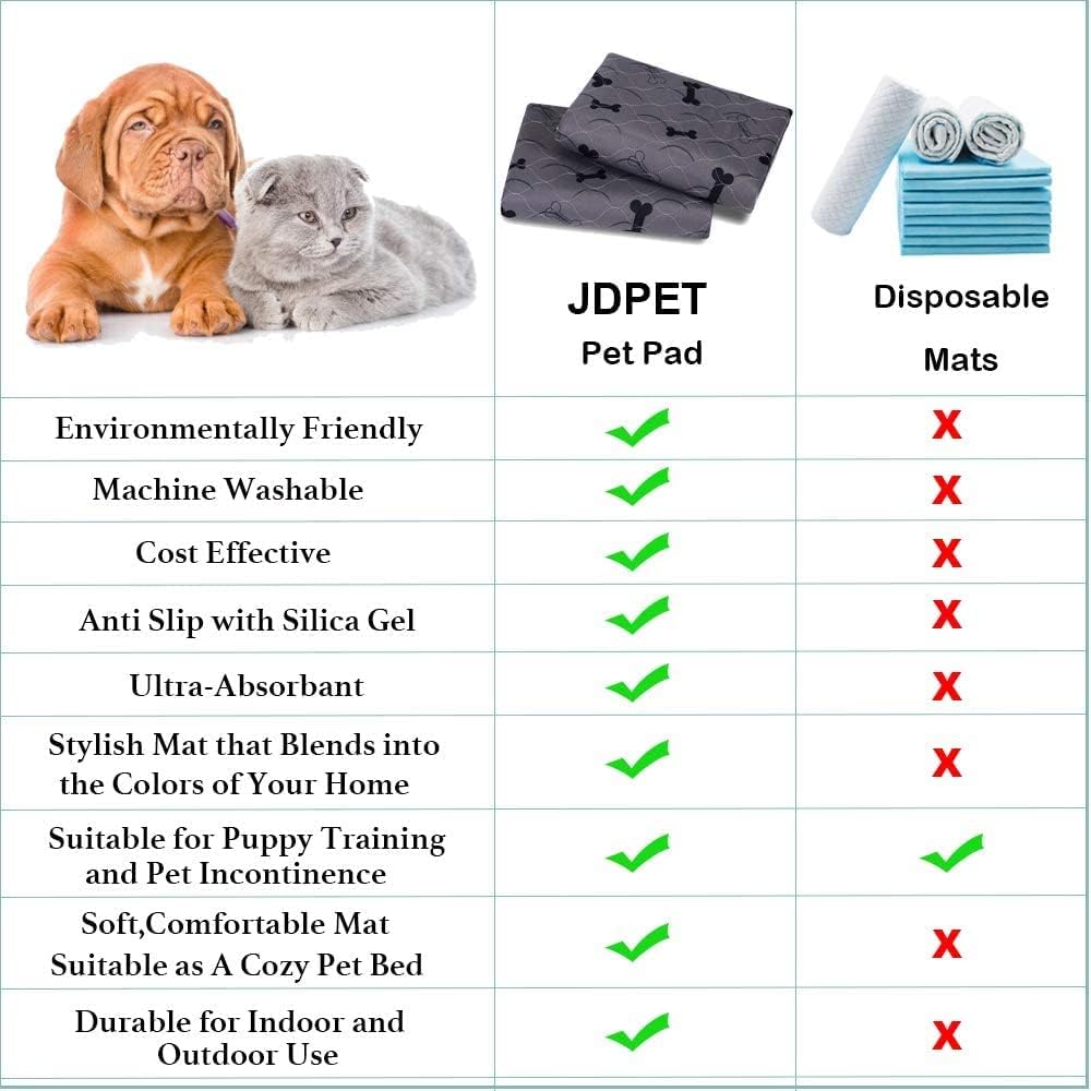 JDPet free grooming gloves included for grooming and cleanup.