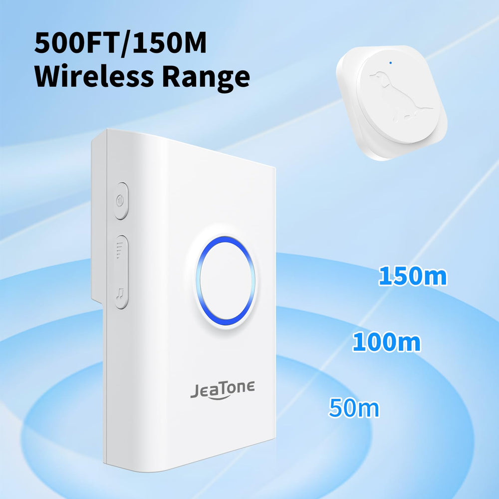 JeaTone door bell range reaches 500 feet