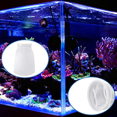 Jecery aquarium debris filter sock captures food residue and sludge