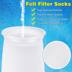 Jecery sump filter sock 10x20 cm improves water clarity