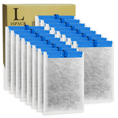 Jeekocaso 16-pack filter cartridges boxed for Whisper filter replacement in multi-tank setups