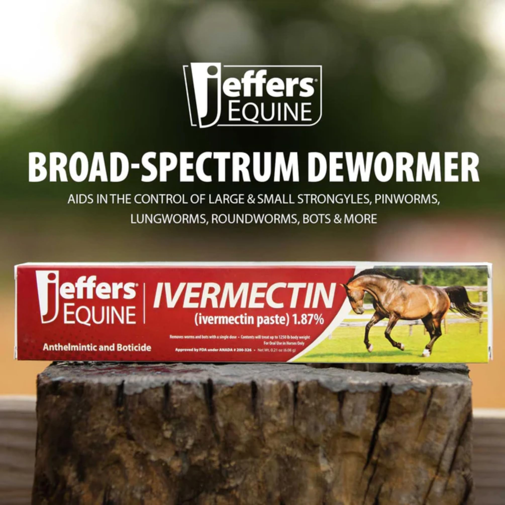 Jeffers ivermectin gel syringe in a stable environment for care routines.