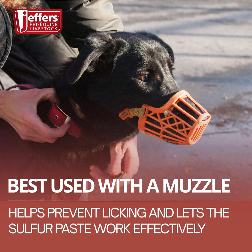 Jeffers Super Sulfur paste addressing hot-spots with care
