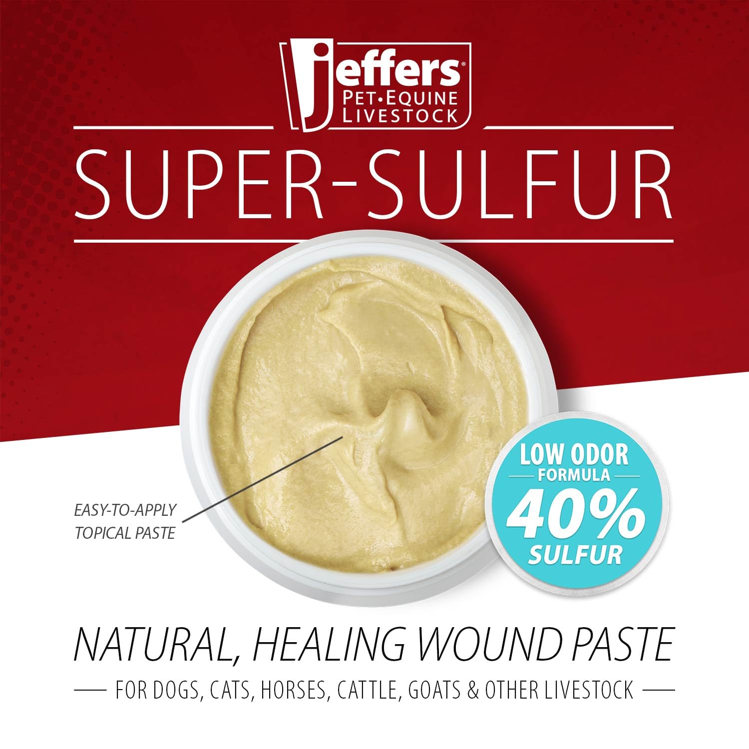 Jeffers Super Sulfur paste providing skin-moisturizing benefits