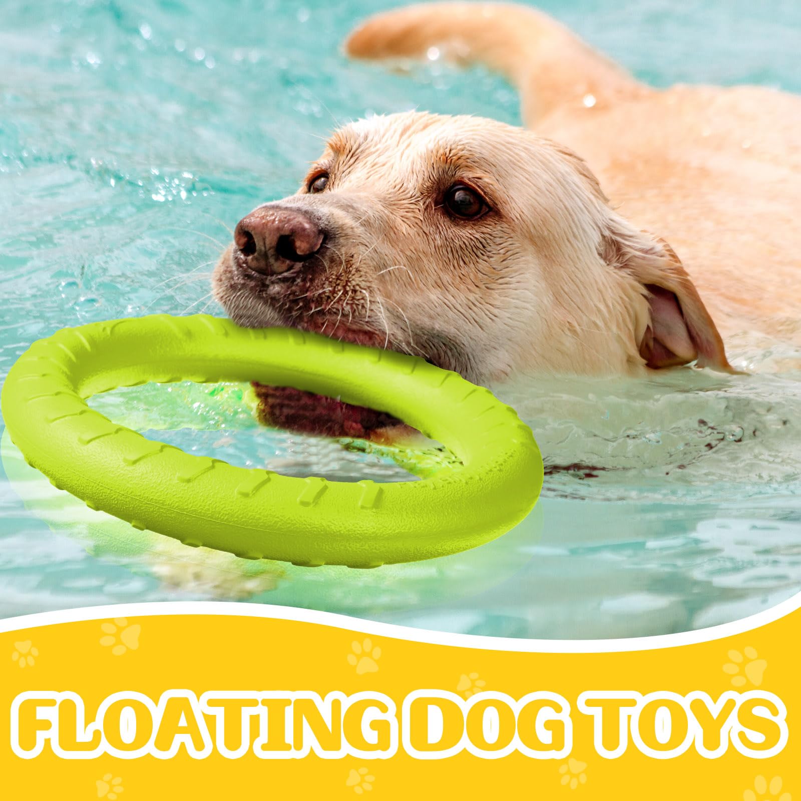 Jenaai dog ring toy large 11.81-inch size for easy grabbing.