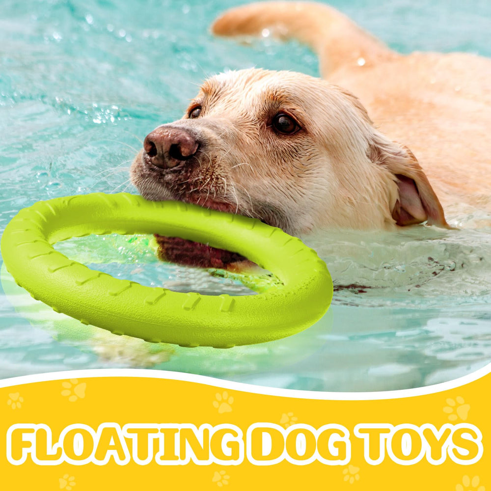 Jenaai dog ring toy large 11.81-inch size for easy grabbing.