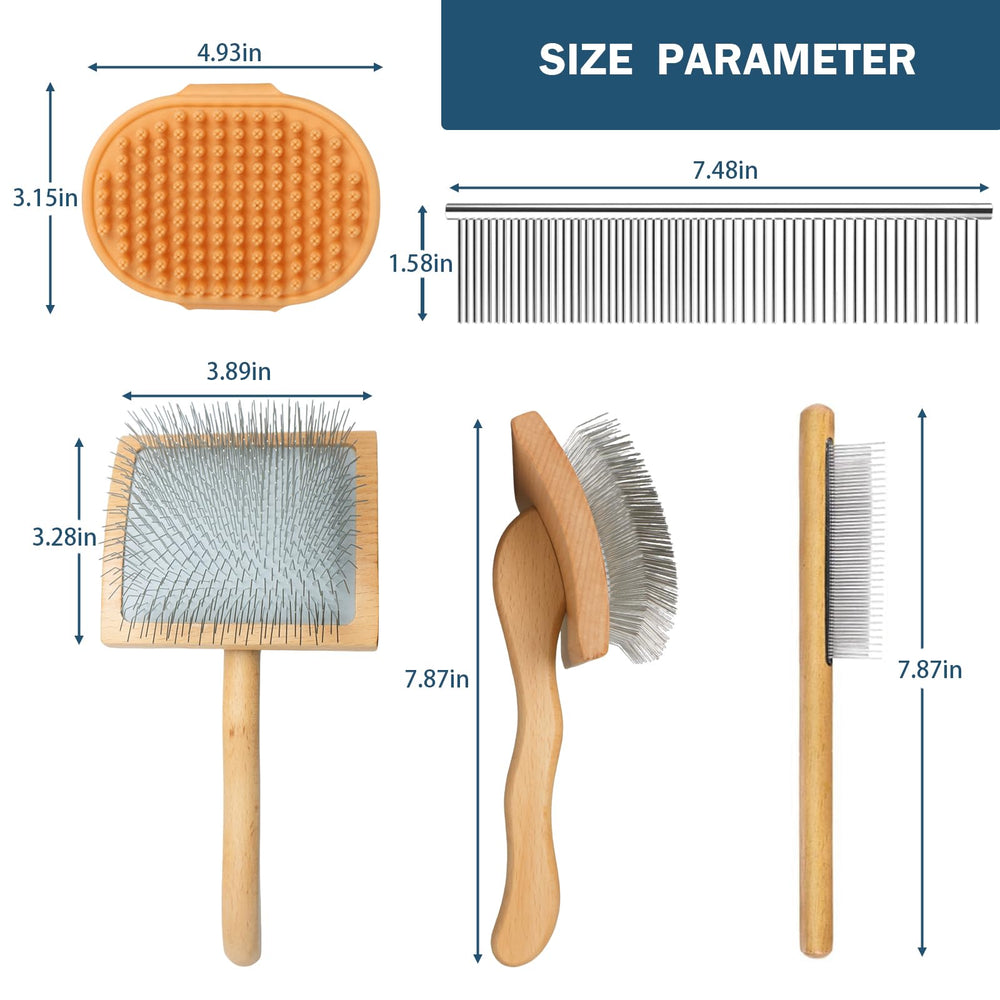 JENFOSLAN tools help medium to long coats stay smooth and less tangled