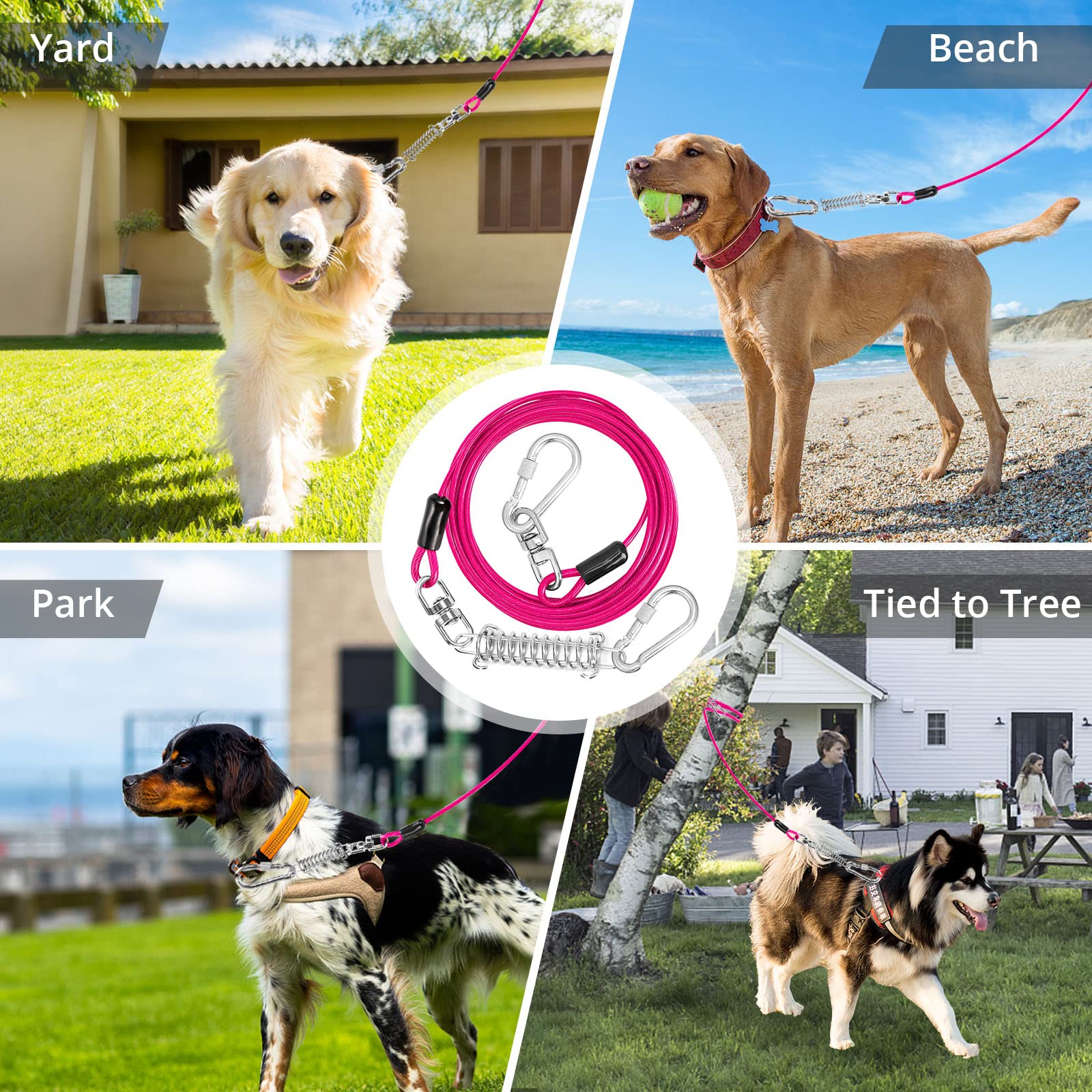 Jenico 150ft camping-ready cable offers flexible setup for large outdoor spaces