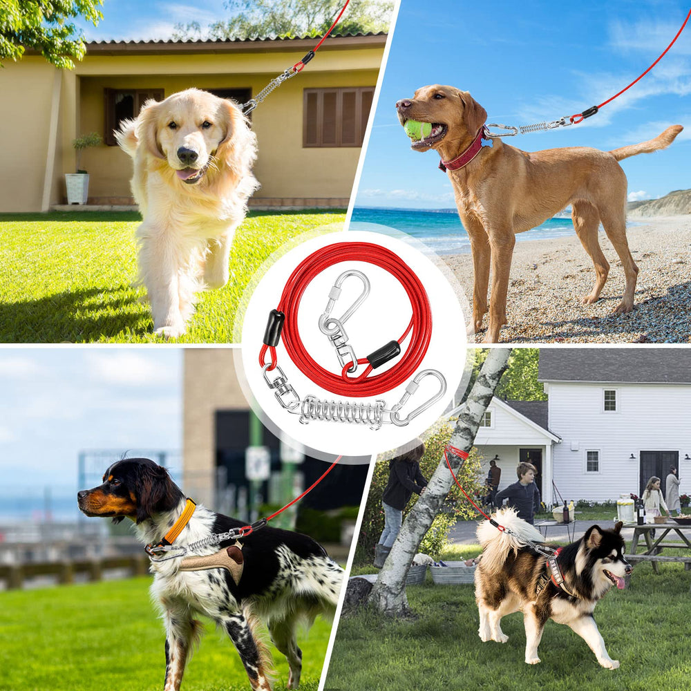 Jenico 50-foot tie-out keeps pets secure with outdoor freedom.