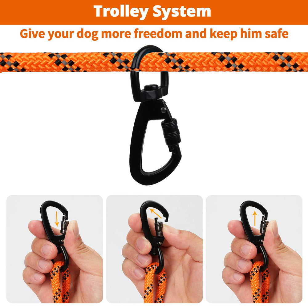 Jenico dog tie-out cable 70ft enabling long yard exploration safely