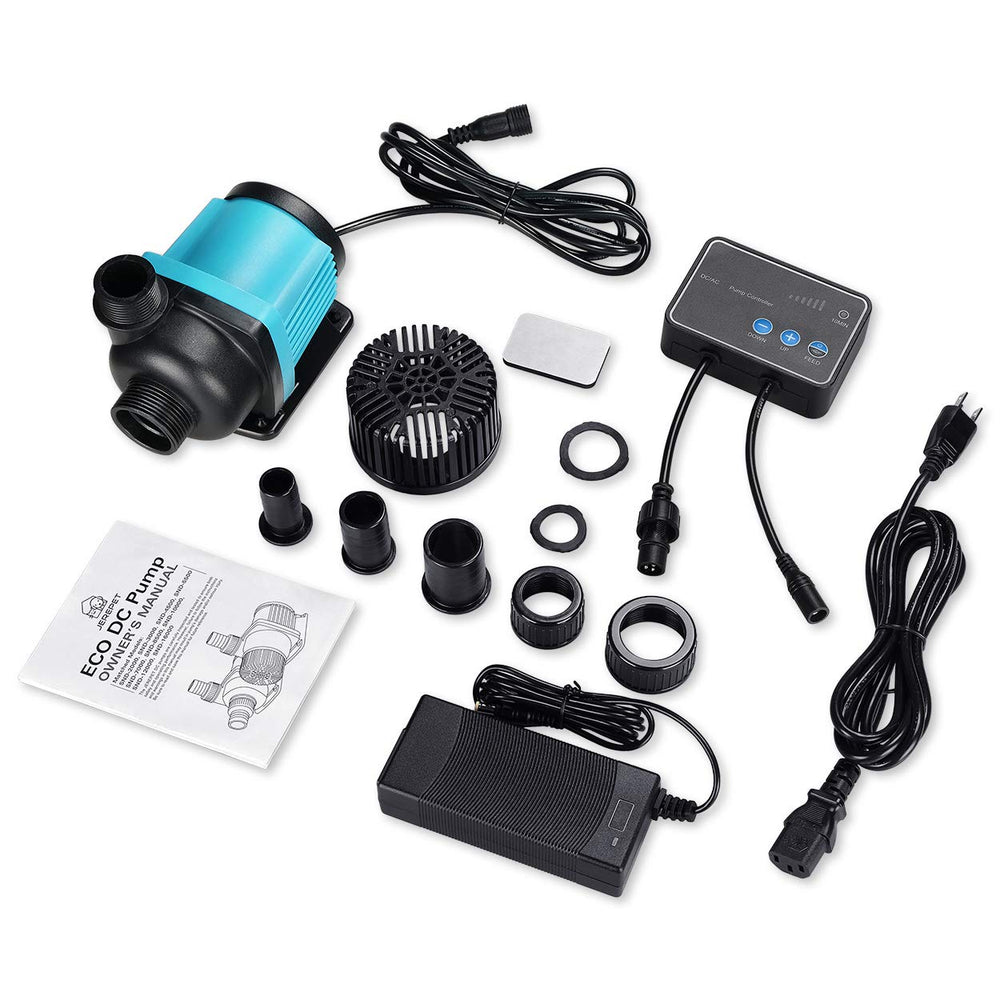 JEREPET 1250GPH setup for ponds or hydroponics to improve circulation.