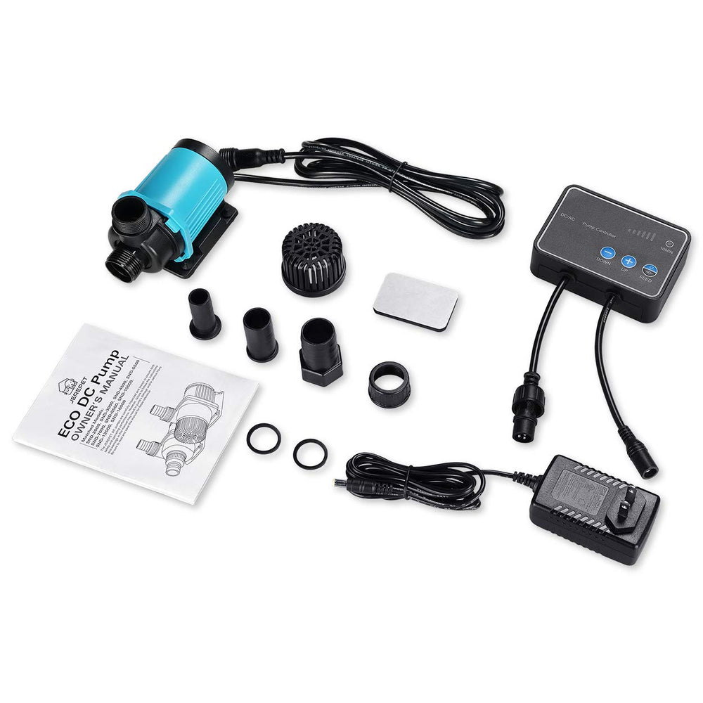 JEREPET 520GPH pump with controller display demonstrates precise flow control