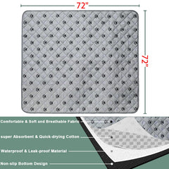 JERIA pad with non-slip bottom and grip dots stays in place.