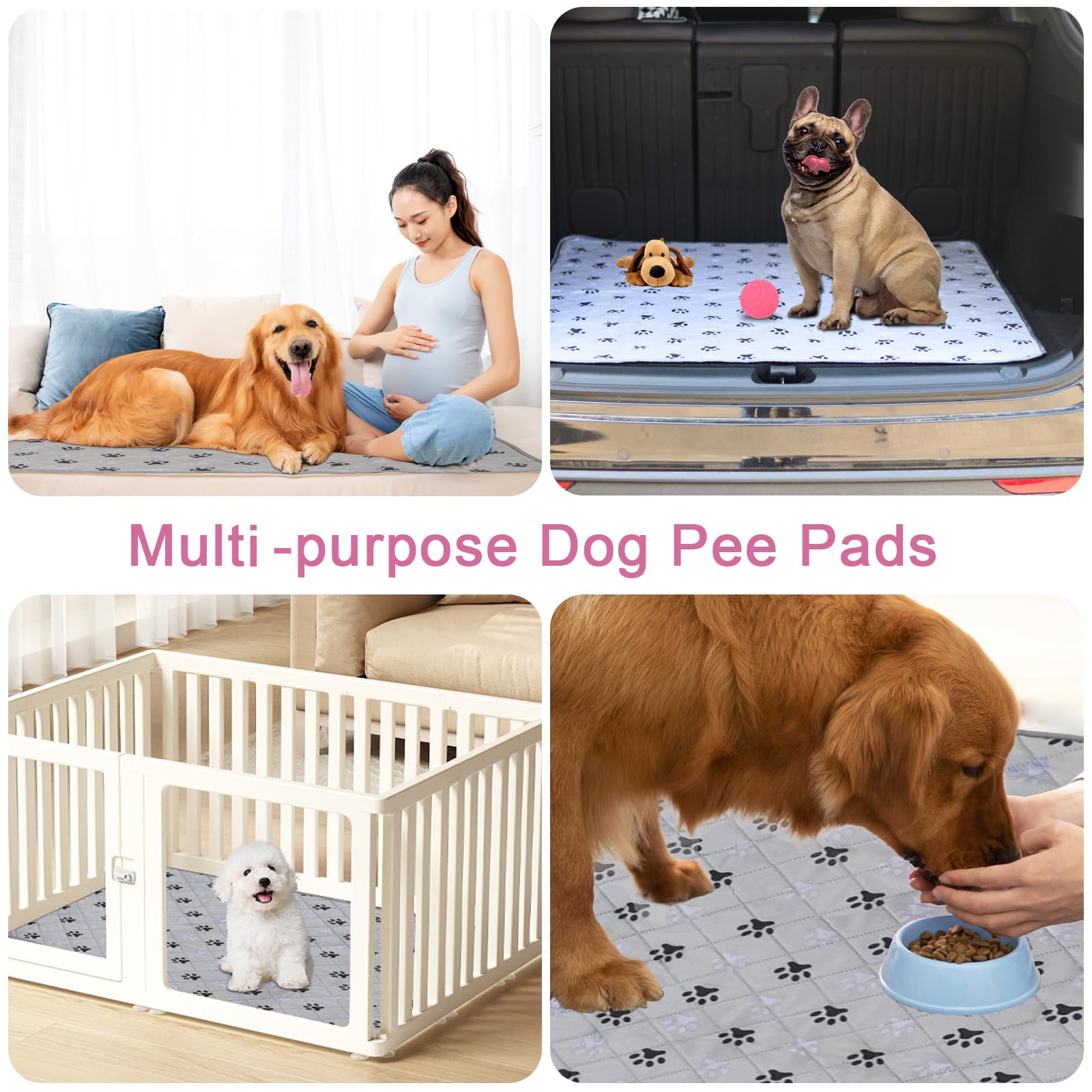 JERIA travel-friendly pad folds for quick pet trips.