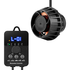 JEREPET 2100GPH wave maker with LED display for precise control in coral tanks