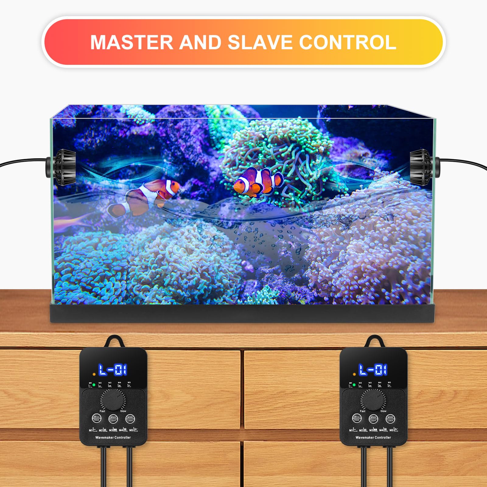 JEREPET LED display and knob controller enabling multiple wave modes