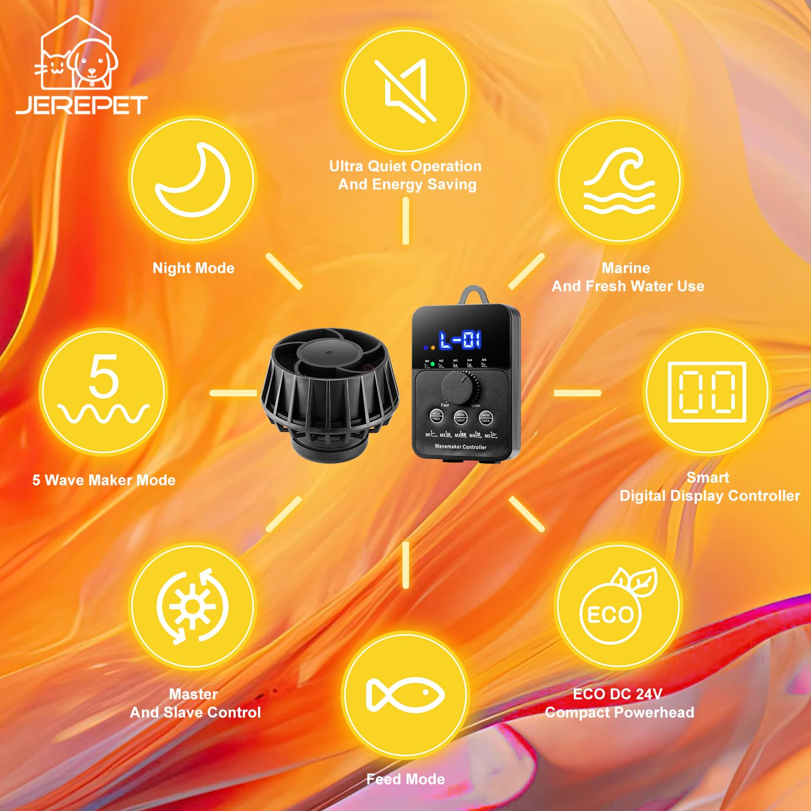 JEREPET magnetic mount supports tanks up to 15 mm thick with rubber protection