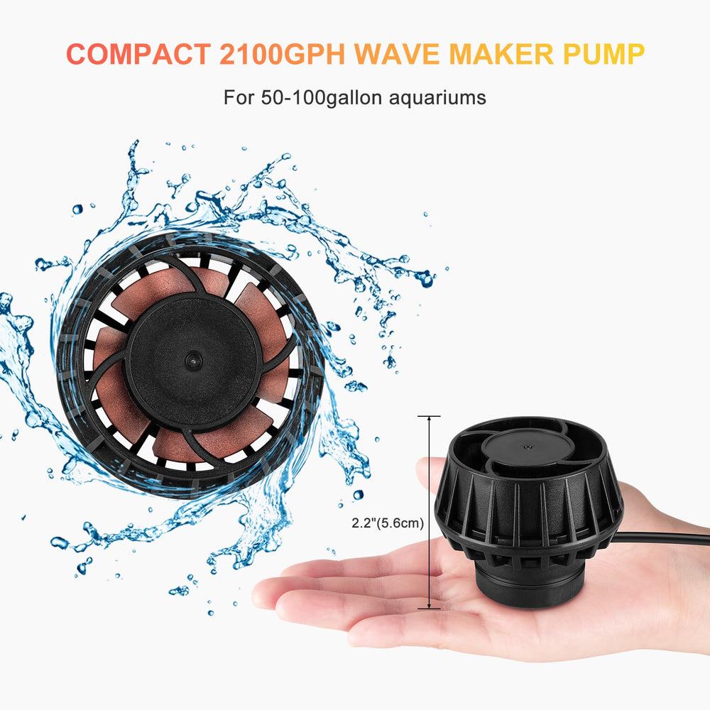 JEREPET silent sine-wave operation maintains calm aquarium environment