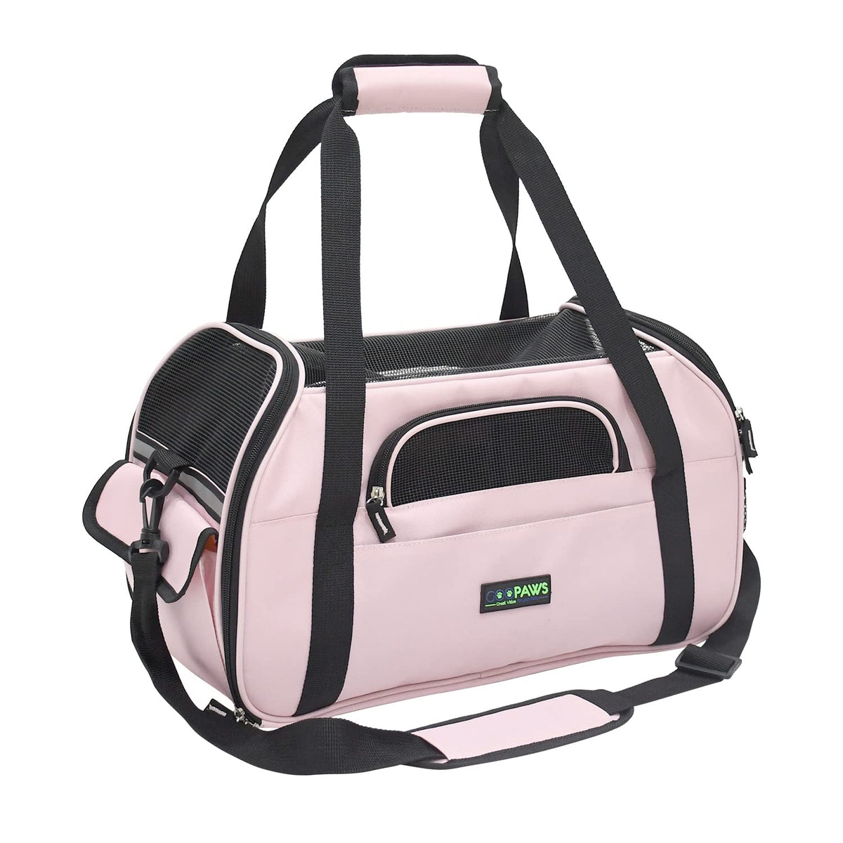 JESPET soft-sided kennel under-seat design for easy airline travel and pet comfort.