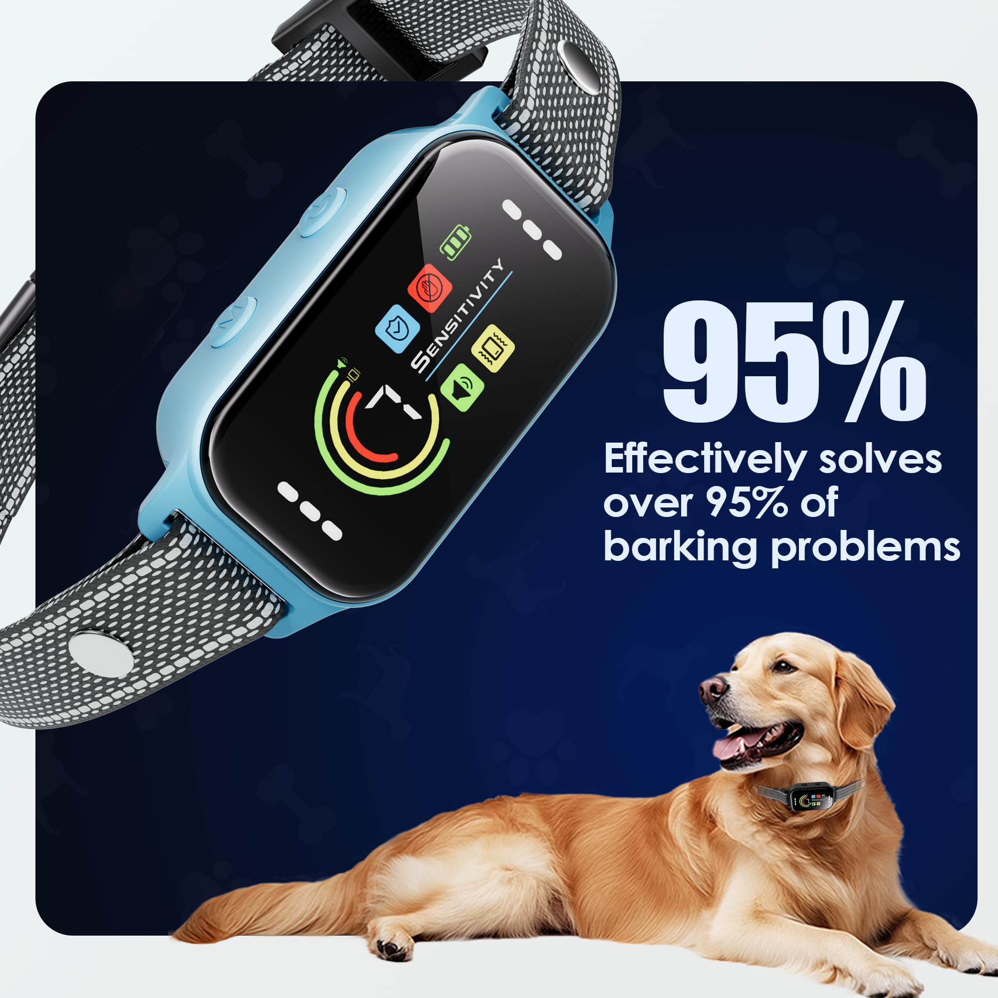JEUJE bark collar in outdoor adventure setting for rugged use.