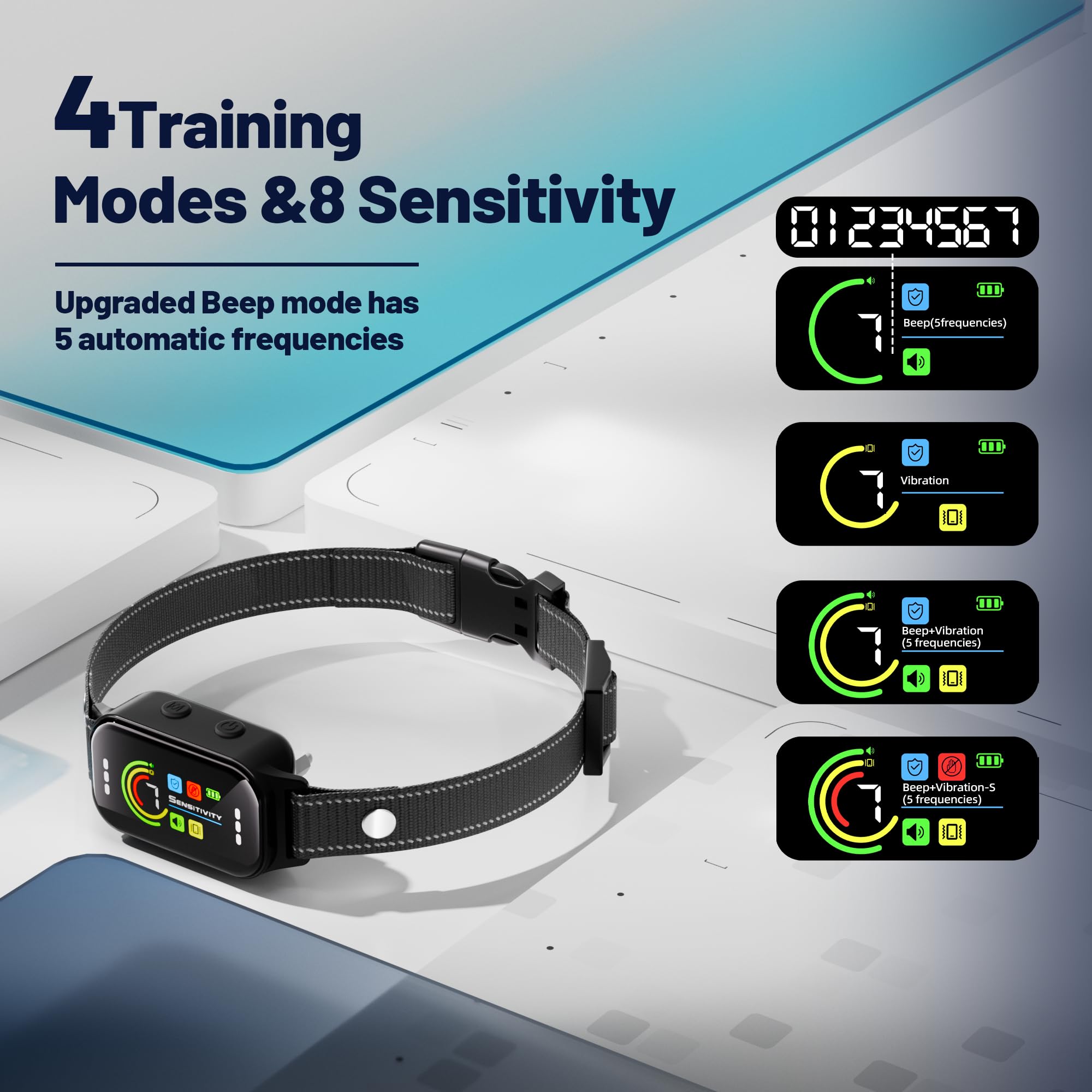 JEUJE bark collar offers extended battery life for long hikes.