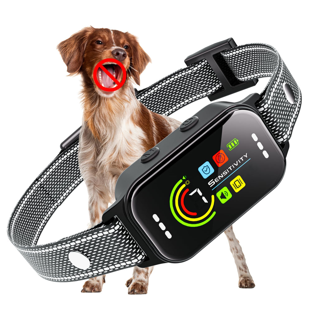 JEUJE dog bark collar front view for discreet home training
