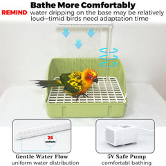 Jevnd automatic parakeet bath easy assembly instructions simplify setup