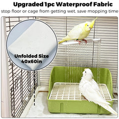 Jevnd parakeet bath sturdy non-toxic plastic for safe long-term use
