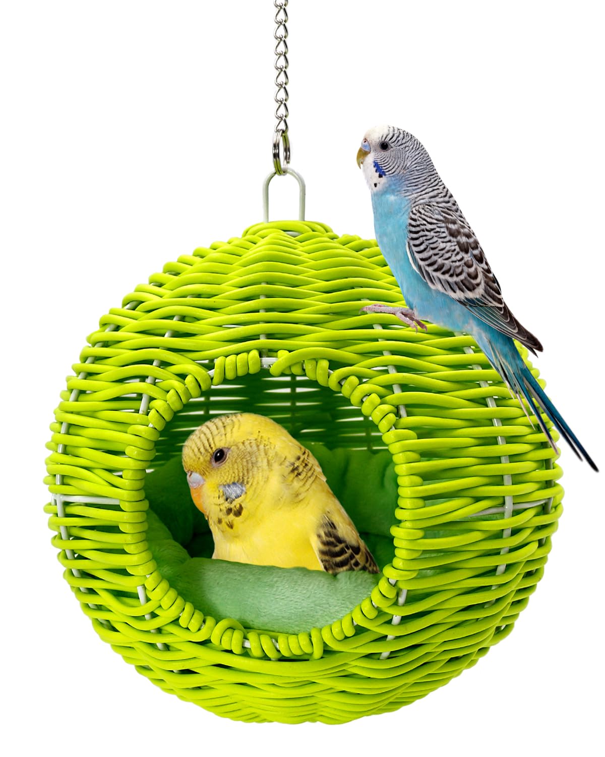 Jevnd chewproof steel frame bird nest for durable cage use.