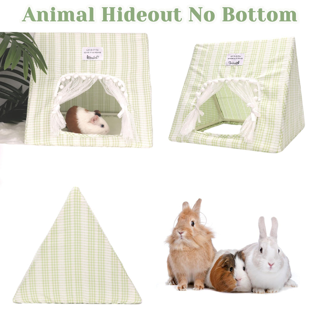 Jevnd Guinea Pig Hideout Large machine-washable fabric simplifies cleaning.