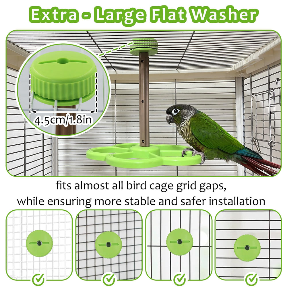 Jevnd Hanging parakeet toy inspires exploration with safe design and rotation
