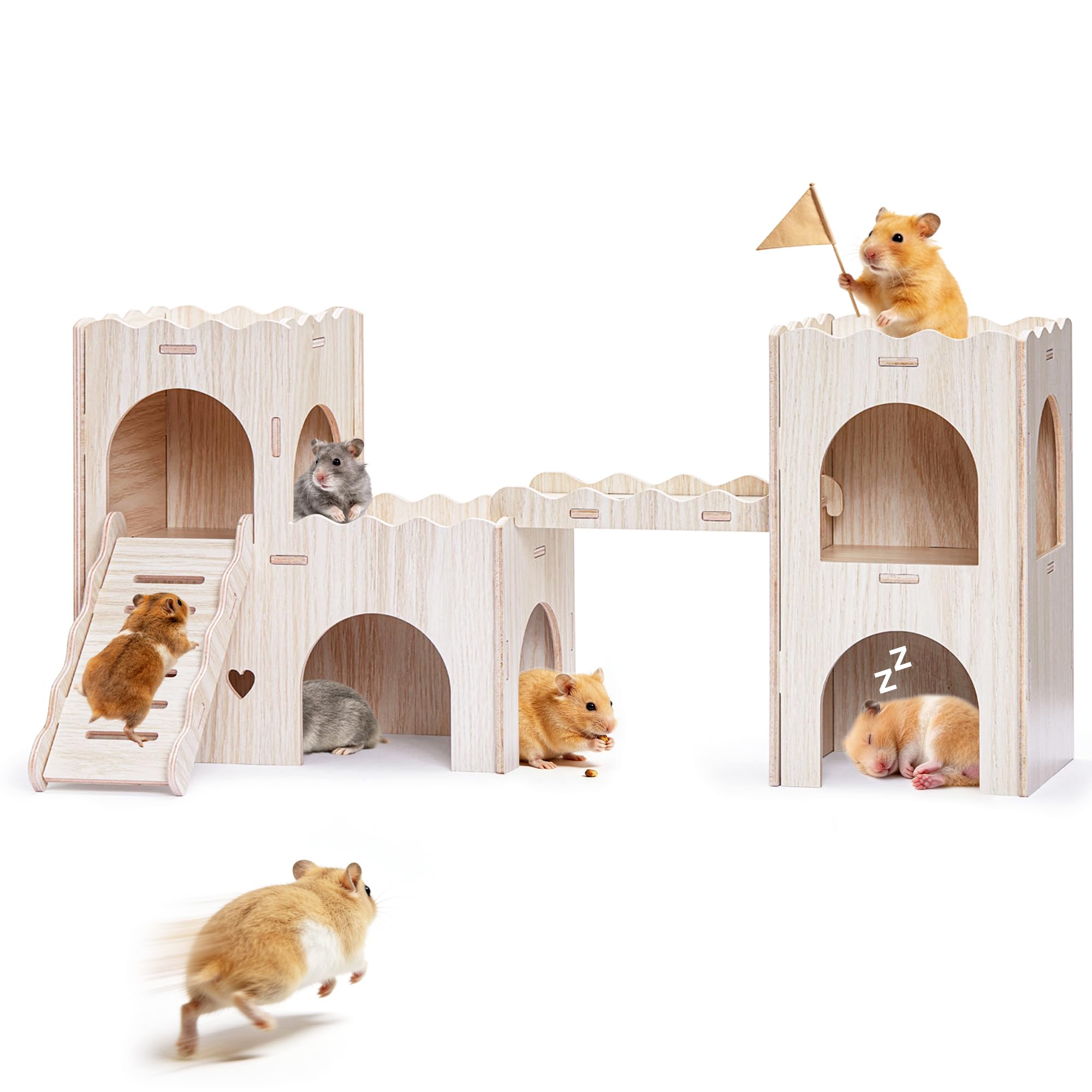 Jevnd large hamster hideout exterior, ideal for social play and exploration