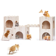 Jevnd large hamster hideout exterior, ideal for social play and exploration