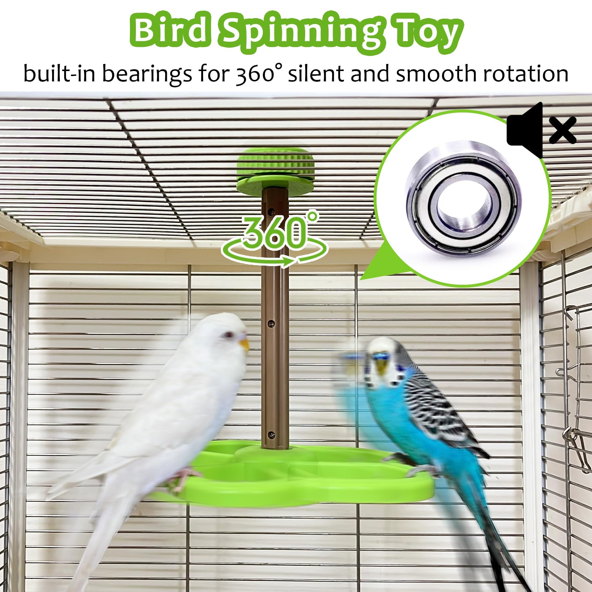 Jevnd Large Washer Bird Cage Toy ensures secure mounting in most cages